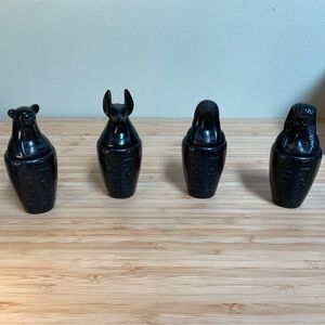 Egyptian Canopic Jar Set